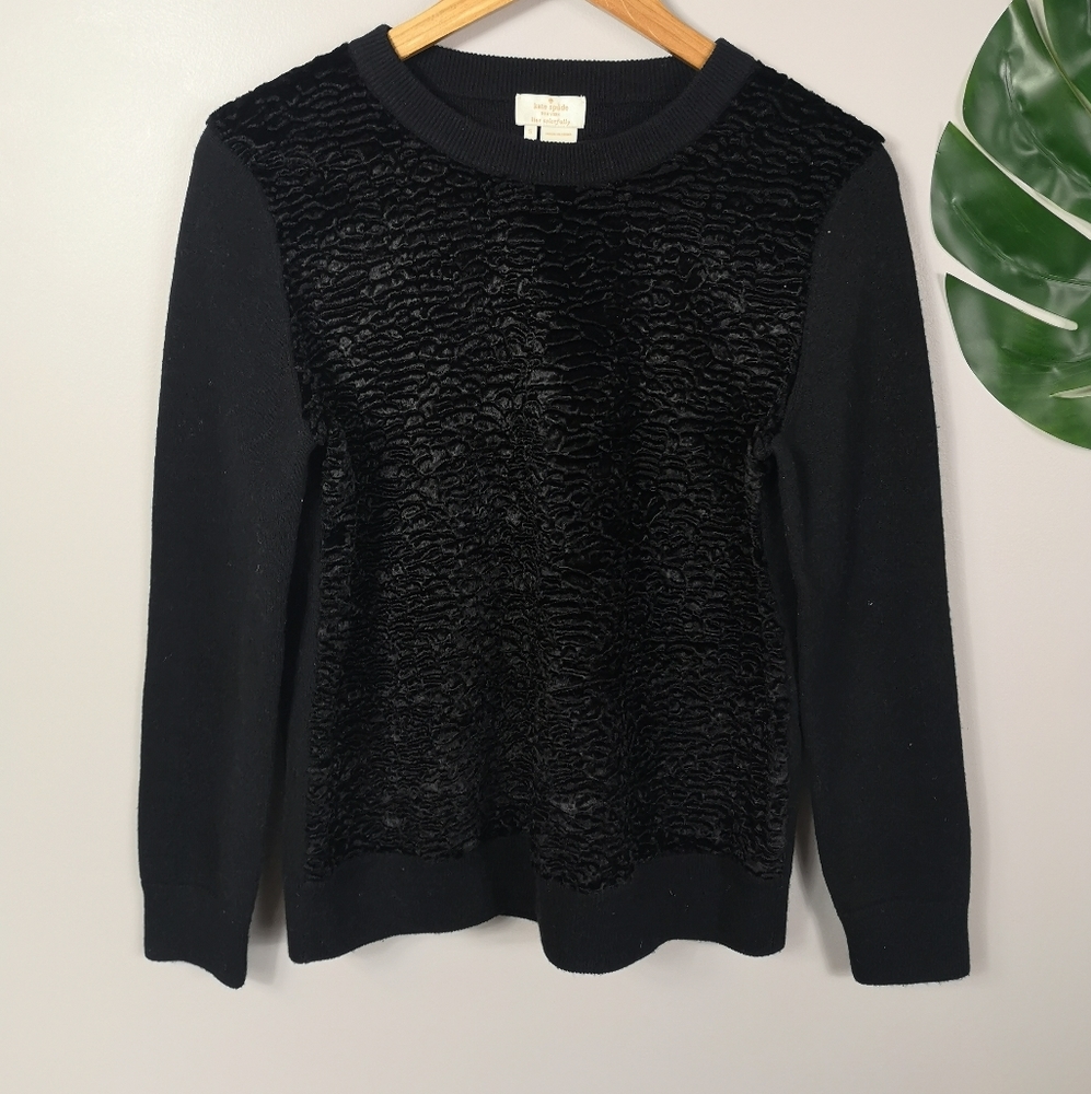 Kate Spade wool blend texture pull over